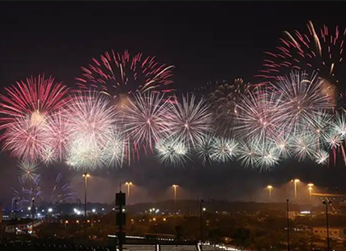 察布查尔锡伯焰火晚会